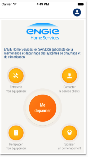 Appli mobile ENGIE Home Services